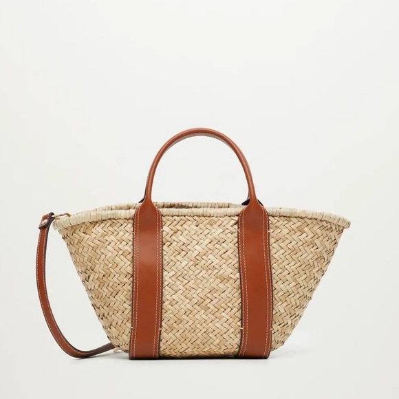 Mango Handbags - Mango Woven Basket Bag